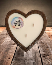 Load image into Gallery viewer, TROPICAL BREEZE "Best Mom Ever" Heart Bread Bowl - 16oz