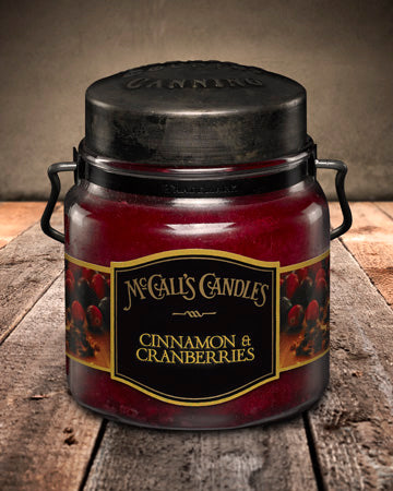 CINNAMON and CRANBERRIES Double Wick Classic 16oz