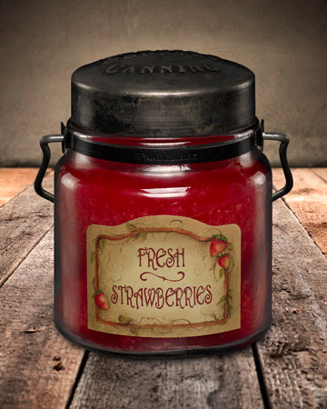 FRESH STRAWBERRIES Classic Jar Candle-16oz