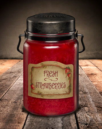 FRESH STRAWBERRIES Classic Jar Candle-26oz