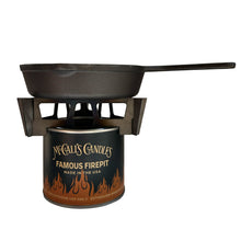 Load image into Gallery viewer, McCall&#39;s Famous Firepit Combo Kit with Skillet
