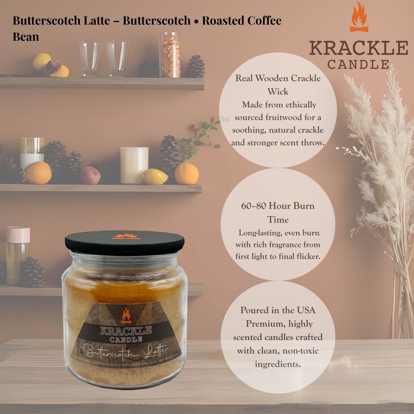 Butterscotch Latte 16 oz Candle