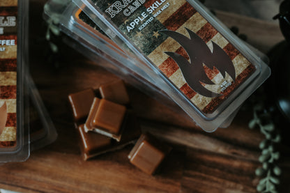 Krackle Wax Melts | Apple Skillet | 4oz Melts | Apple, Cinnamon, Nutmeg & Brown Sugar | Cozy Fall Melts for Home or Gifting<br>