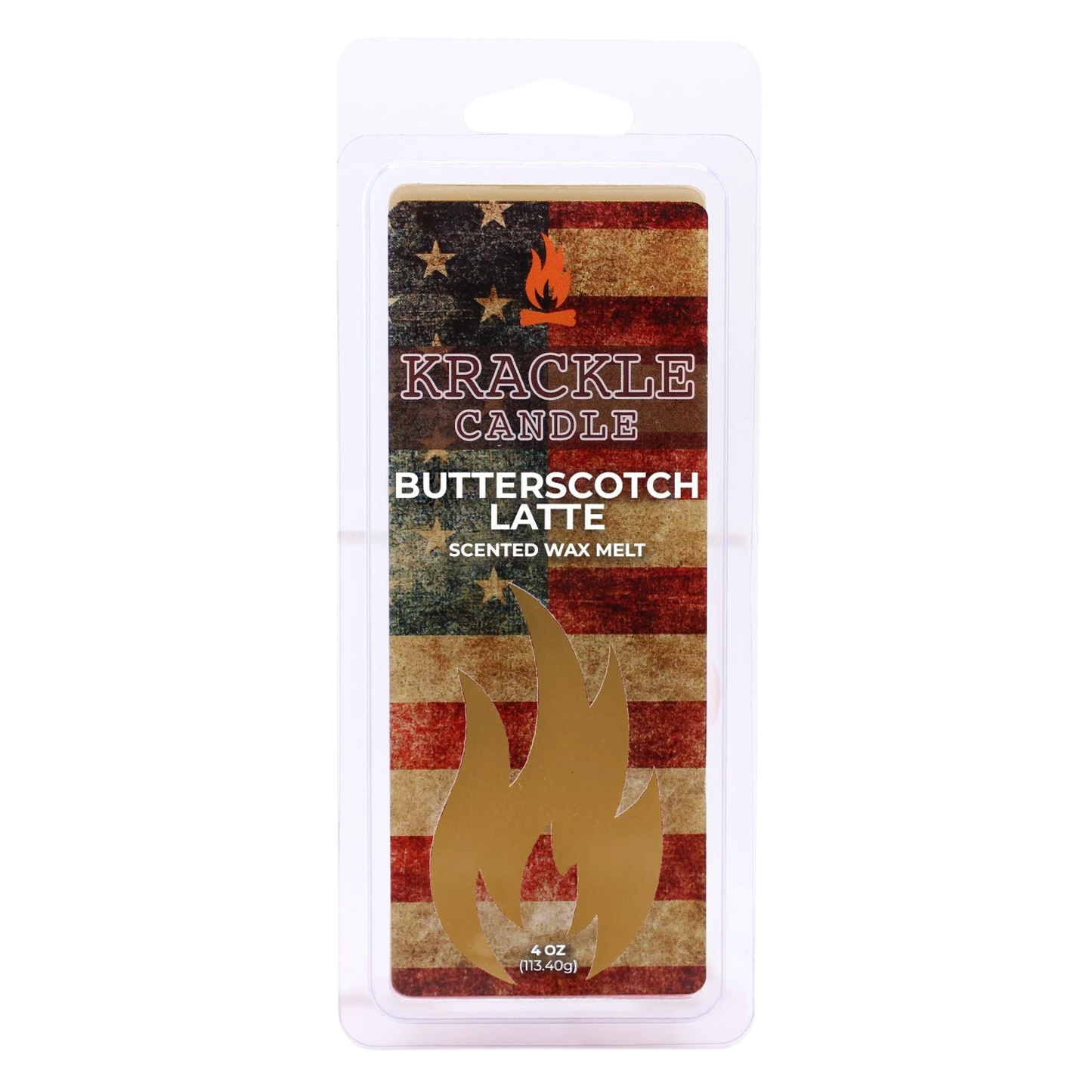 Krackle Wax Melts | Butterscotch Latte | 4 oz Scented Wax Melts | Poured in The USA | Butterscotch & Roasted Coffee Bean Fragrance
