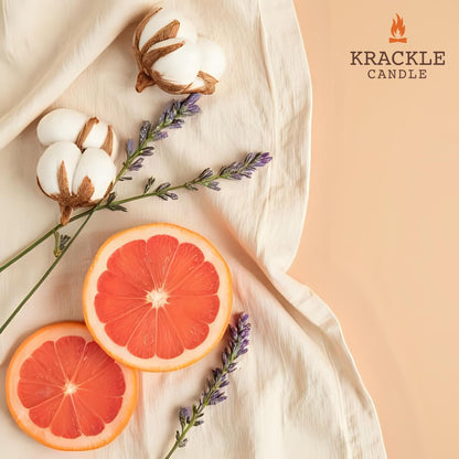 Krackle Wax Melts | Chillax | 4 oz Scented Wax Melts | Made in The USA | Sea Cotton, Grapefruit & Lavender Fragrance