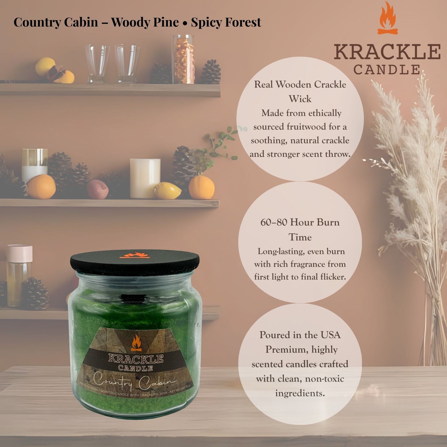 Country Cabin 16 oz Candle