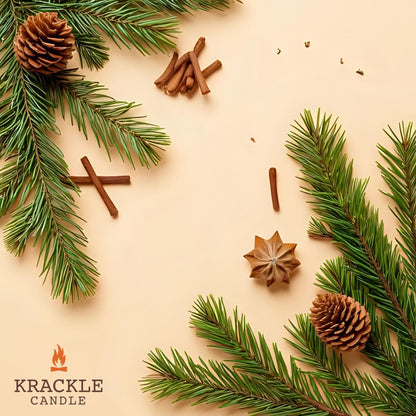 Krackle Wax Melts | Country Cabin | 4 oz Scented Wax Melts | Made in The USA | Woody Pine & Spicy Forest Fragrance