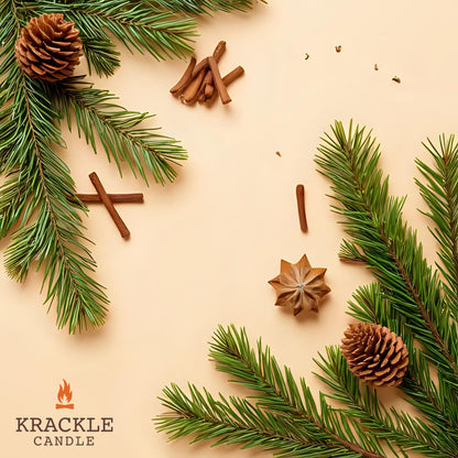 Krackle Wax Melts | Country Cabin | 4 oz Scented Wax Melts | Made in The USA | Woody Pine & Spicy Forest Fragrance