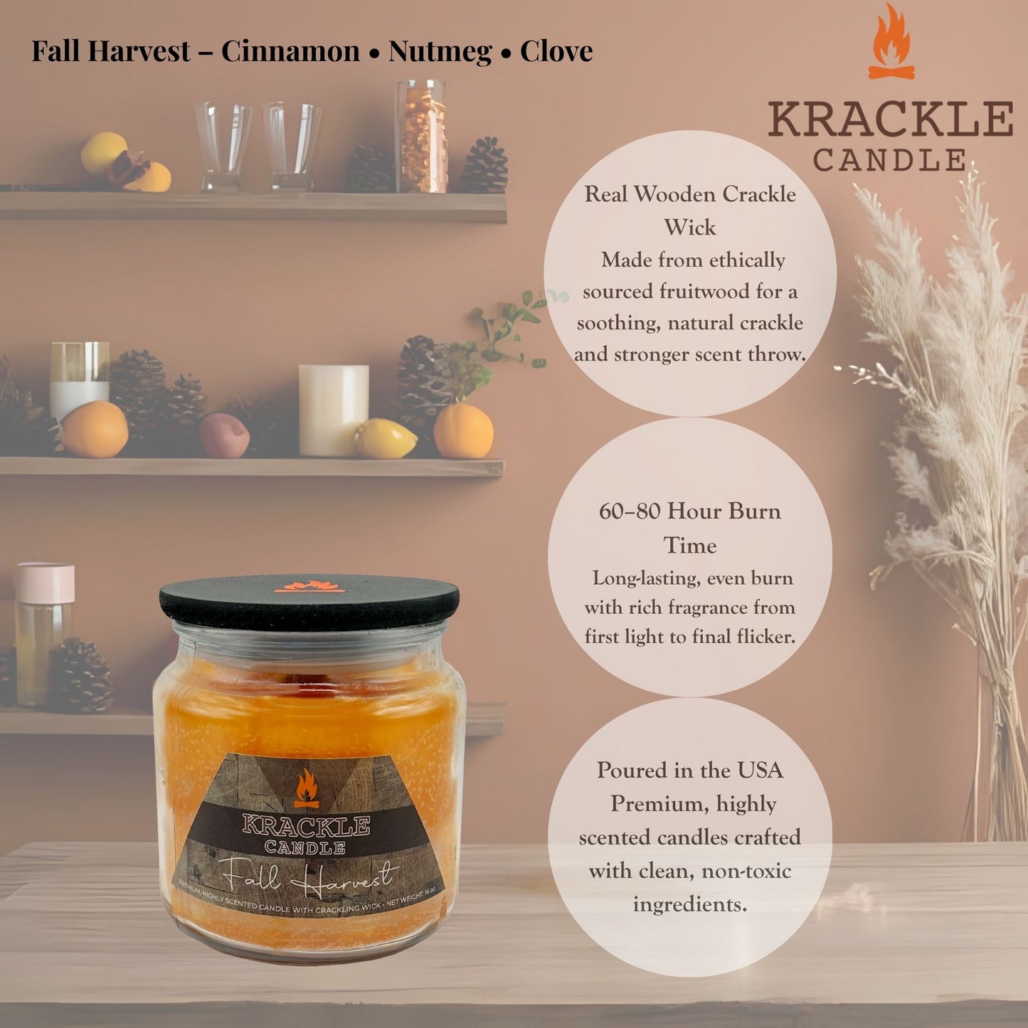 Fall Harvest 16 oz Candle