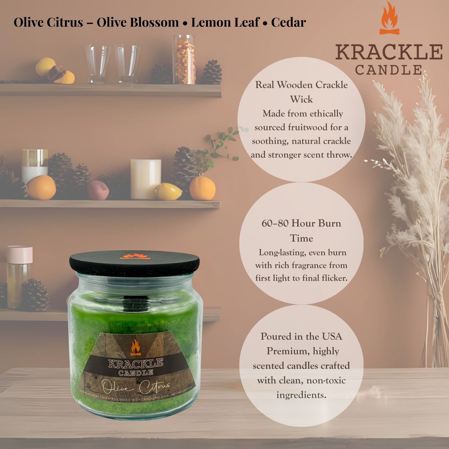 Olive & Citrus 16 oz Candle