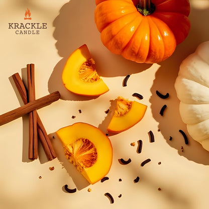 Krackle Wax Melts | Spicy Pumpkin | 4 oz Scented Wax Melts | Made in The USA | Pumpkin, Cinnamon & Vanilla Bean Fragrance