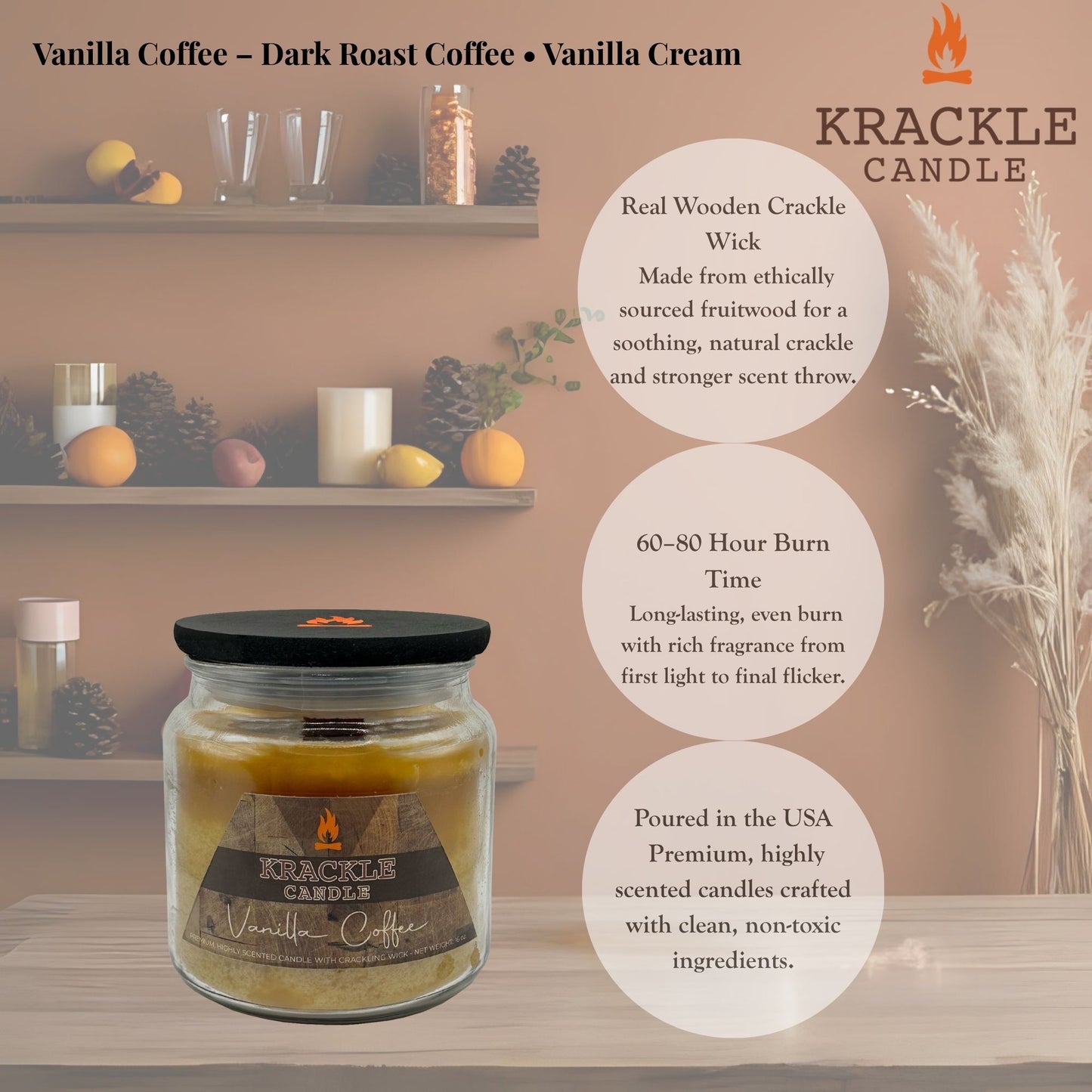 Vanilla Coffee 16 oz Candle