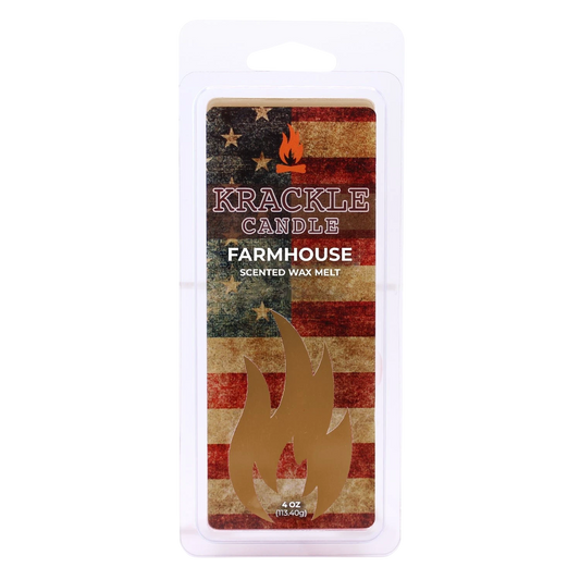 Krackle Wax Melts | Farmhouse | 4 oz Scented Wax Melts | Made in The USA | Rosehips, Apples & Cinnamon Spice Fragrance