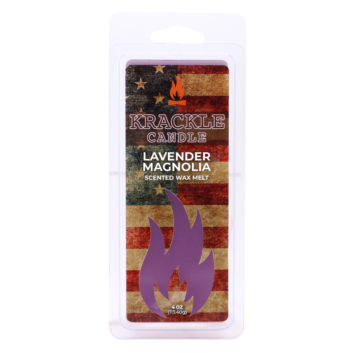 Krackle Wax Melts | Lavender Magnolia | 4 oz Scented Wax Melts | Made in The USA | Lavender & Magnolia Blossom Fragrance