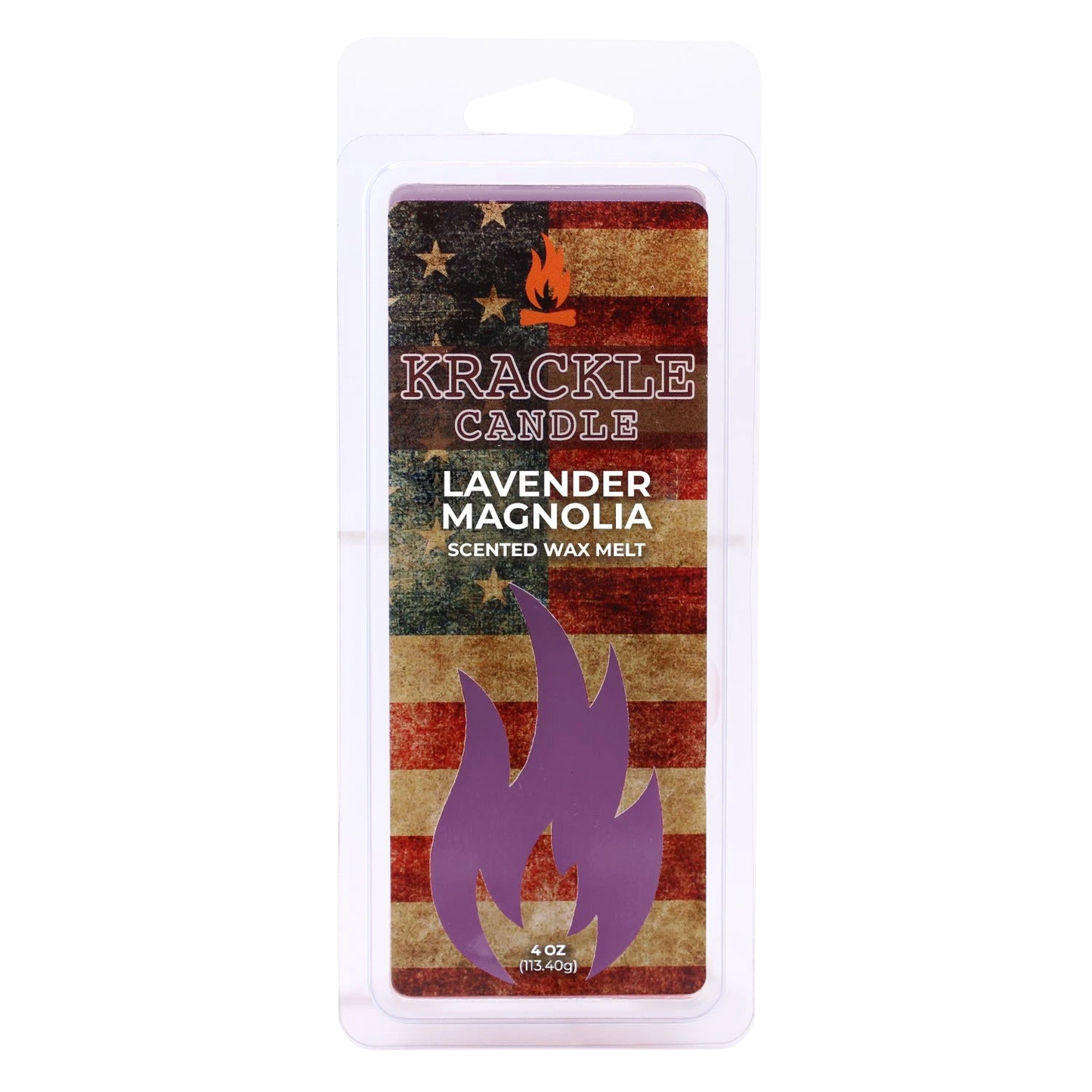 Krackle Wax Melts | Lavender Magnolia | 4 oz Scented Wax Melts | Made in The USA | Lavender & Magnolia Blossom Fragrance