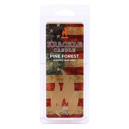 Krackle Wax Melts | Pine Forest | 4 oz Scented Wax Melts | Made in The USA | Cedar, Cinnamon & Nutmeg Fragrance
