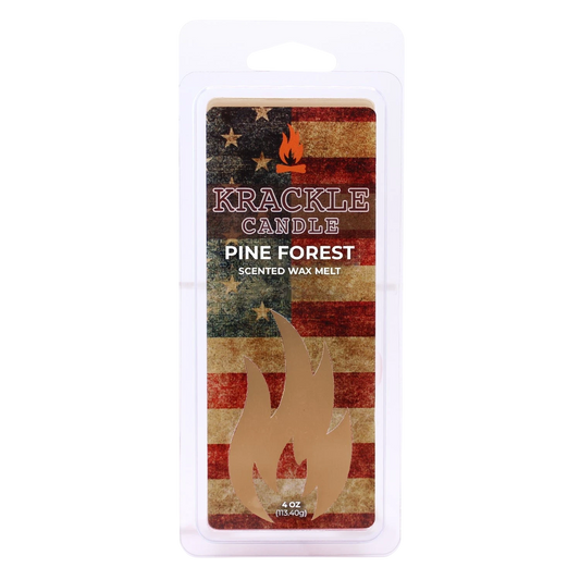 Krackle Wax Melts | Pine Forest | 4 oz Scented Wax Melts | Made in The USA | Cedar, Cinnamon & Nutmeg Fragrance