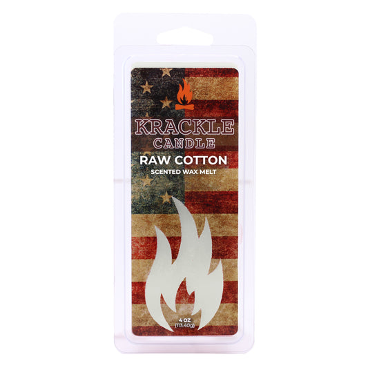 Krackle Wax Melts | Raw Cotton | 4 oz Scented Wax Melts | Made in The USA | Clean Cotton, Green Rose & Bergamot Fragrance