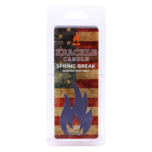 Krackle Wax Melts | Spring Break | 4 oz Scented Wax Melts | Made in The USA | Nectarine, Apricot & Blood Orange Fragrance