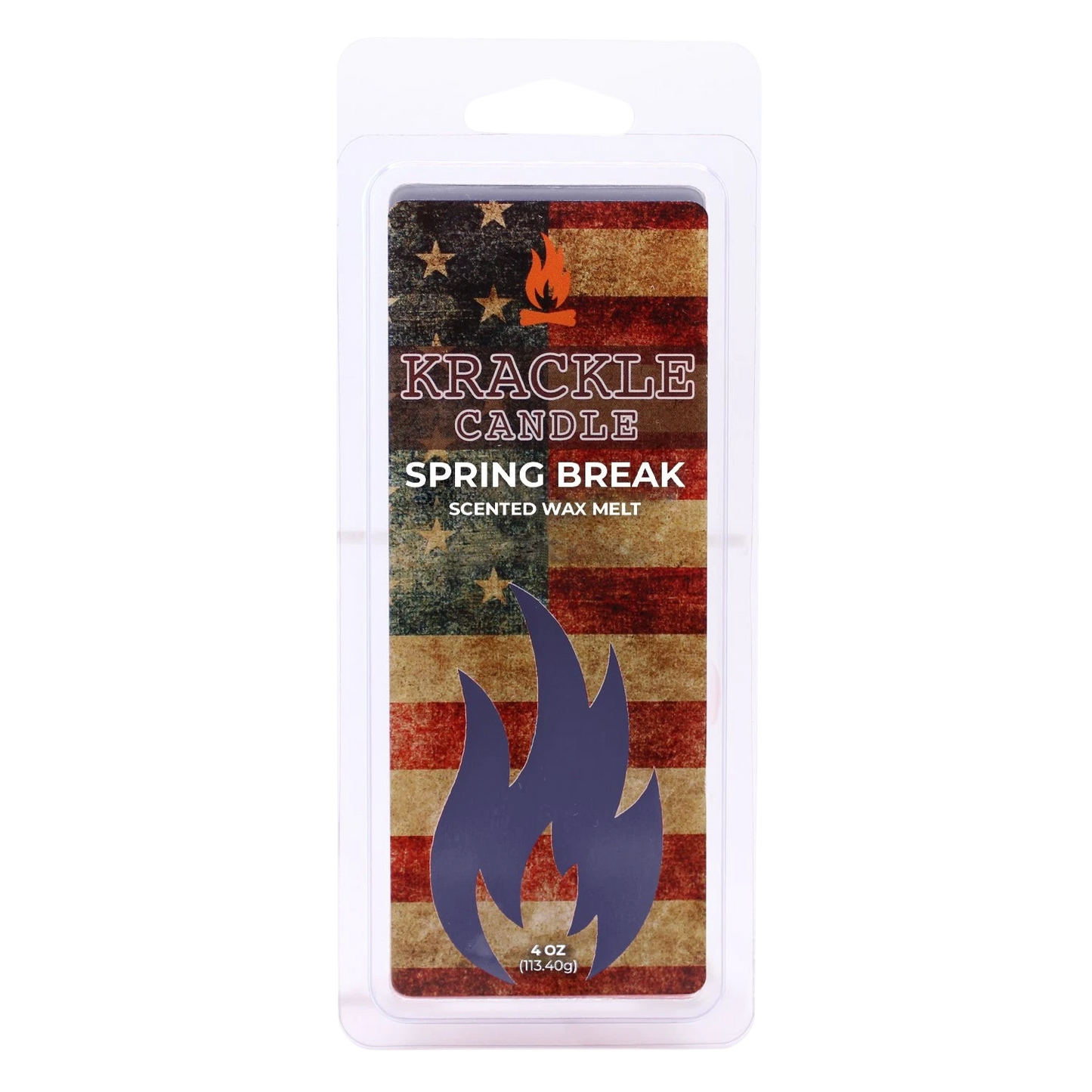 Krackle Wax Melts | Spring Break | 4 oz Scented Wax Melts | Made in The USA | Nectarine, Apricot & Blood Orange Fragrance