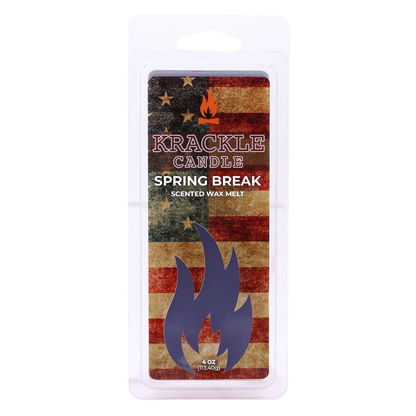 Krackle Wax Melts | Spring Break | 4 oz Scented Wax Melts | Made in The USA | Nectarine, Apricot & Blood Orange Fragrance