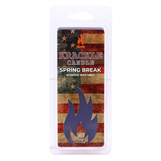 Krackle Wax Melts | Spring Break | 4 oz Scented Wax Melts | Made in The USA | Nectarine, Apricot & Blood Orange Fragrance