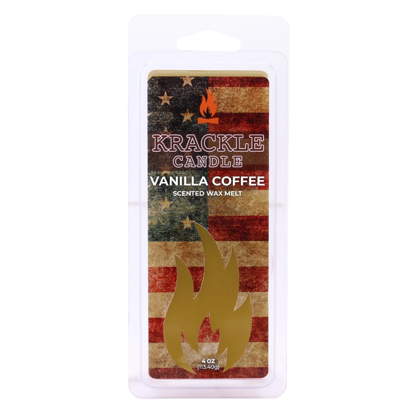 Krackle Wax Melts | Vanilla Coffee | 4 oz Scented Wax Melts | Made in The USA | Dark Roast Coffee & Vanilla Cream Fragrance