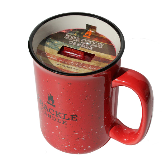 Cinnamon & Cranberries 12 oz Scented Candle Mug