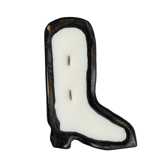 Leather & Scotch 12 oz Boot Bread Bowl Candle
