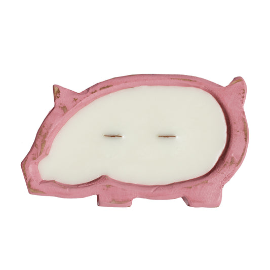 Cotton Candy 12 oz Pig Bread Bowl Candle