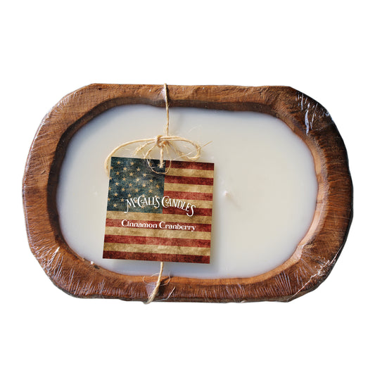 Cinnamon & Cranberries 12 oz Bread Bowl Candle