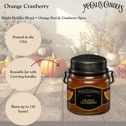 Orange Cranberry 16 oz Double Wick Candle