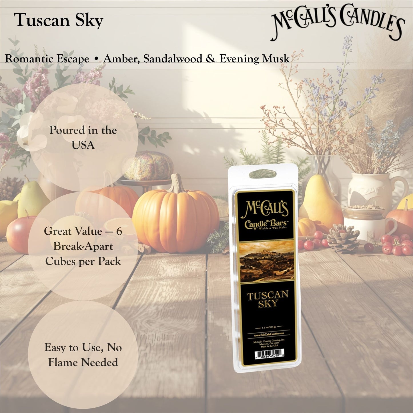Tuscan Sky 5.5 oz Wax Melt