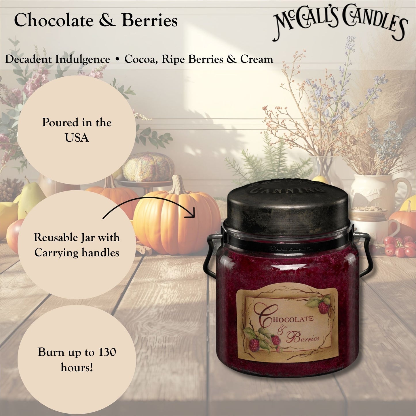 Chocolate & Berries 16 oz Candle