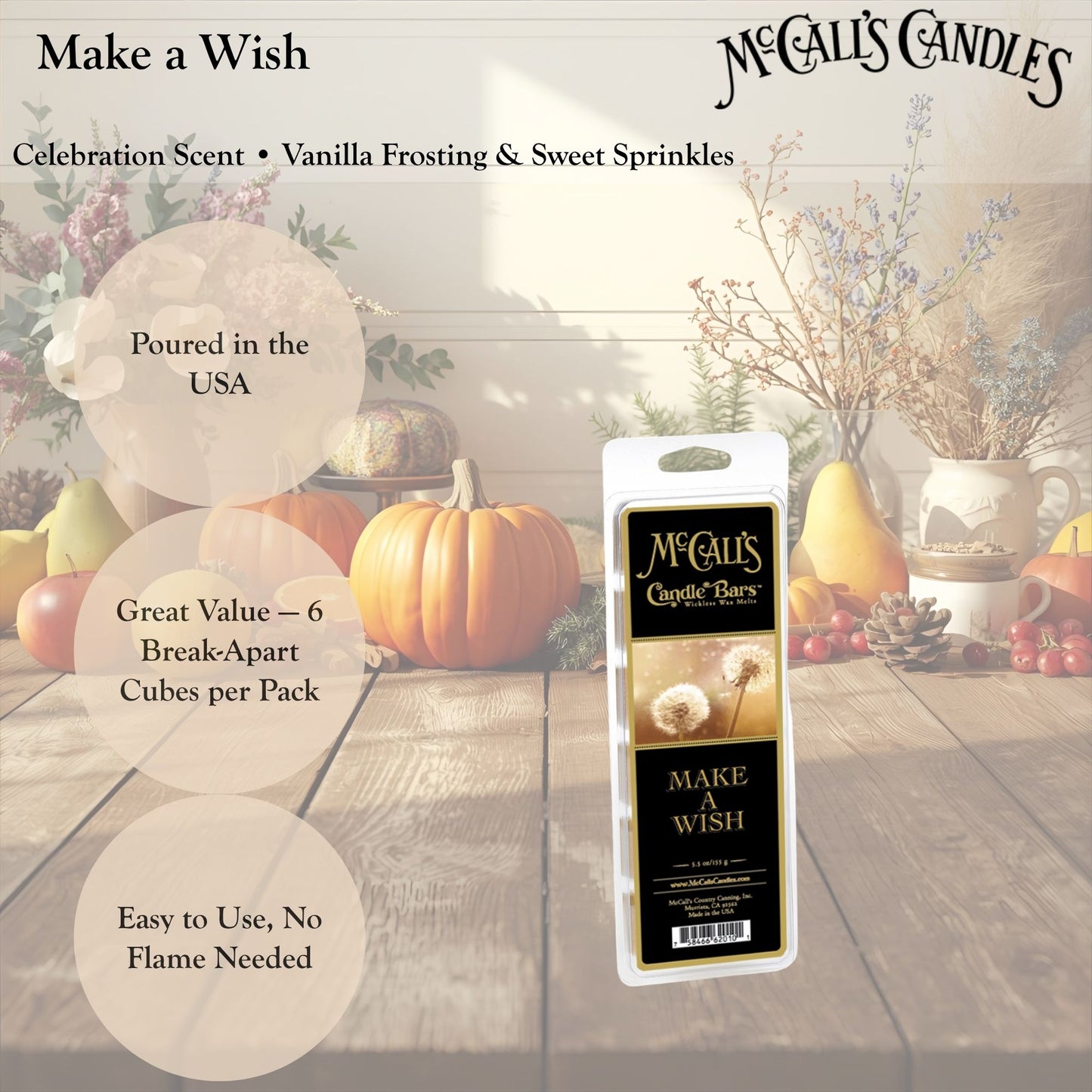 Make a Wish 5.5 oz Wax Melt