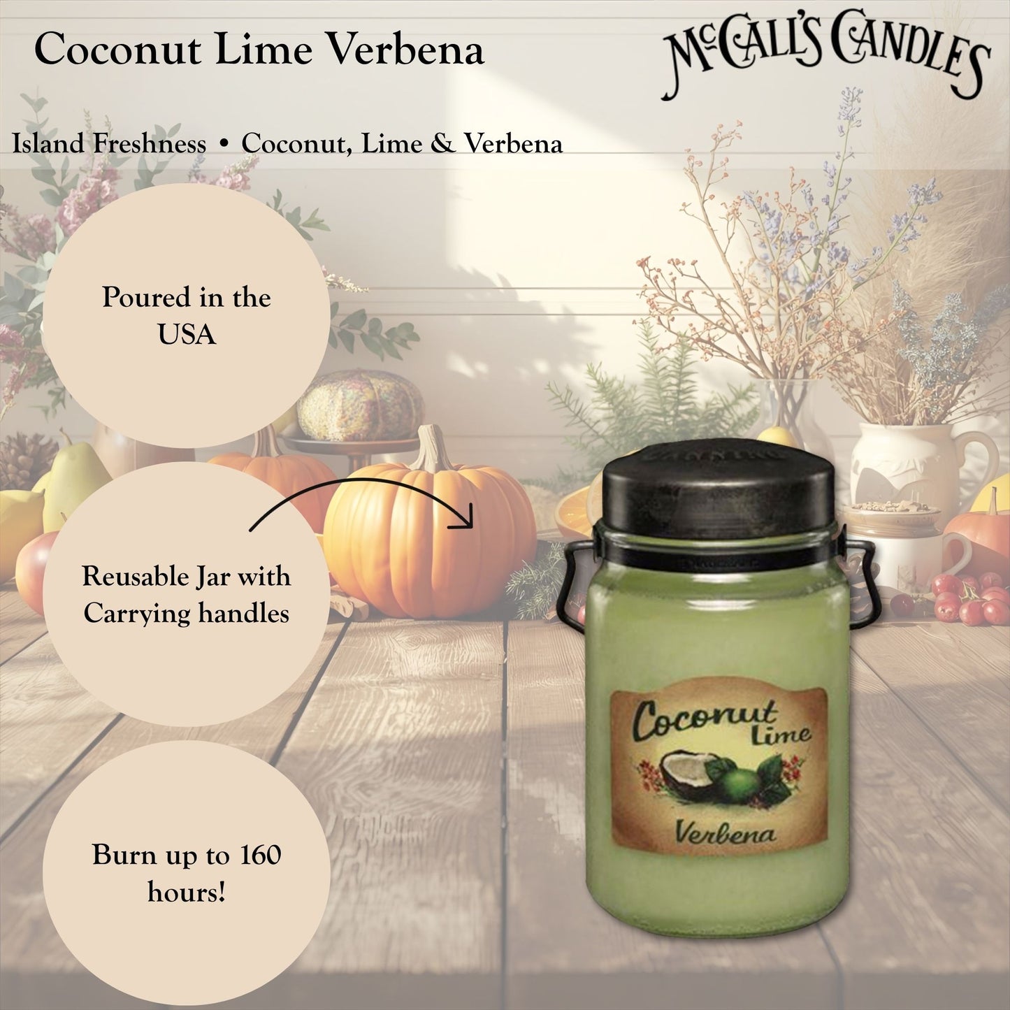 Coconut Lime Verbena 26 oz Candle