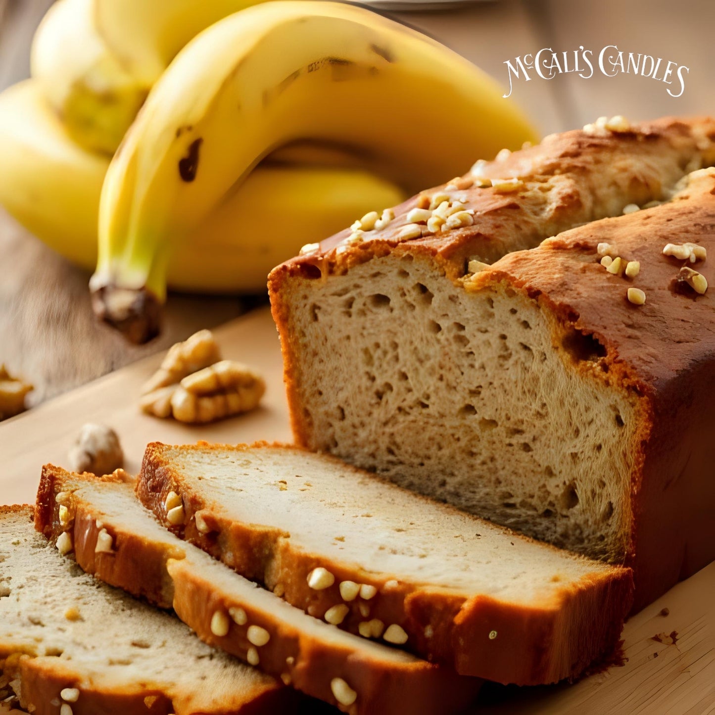 Banana Nut Bread 16 oz Double Wick Candle