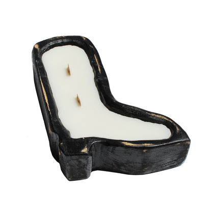Leather & Scotch 12 oz Boot Bread Bowl Candle