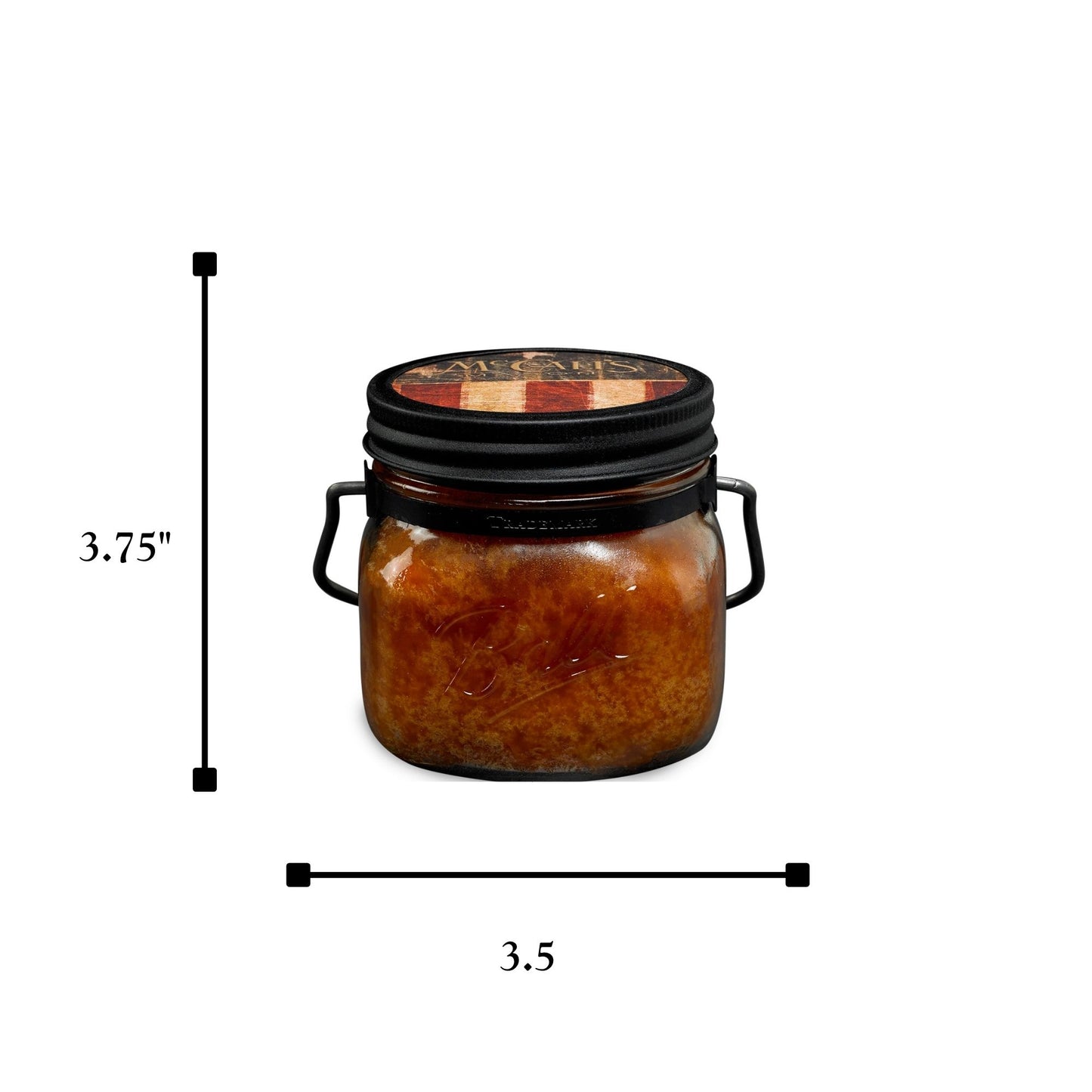 Vanilla Bourbon 16 oz Mason Jar Candle