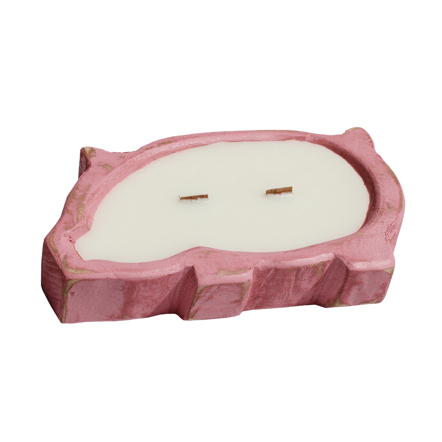 Cotton Candy 12 oz Pig Bread Bowl Candle