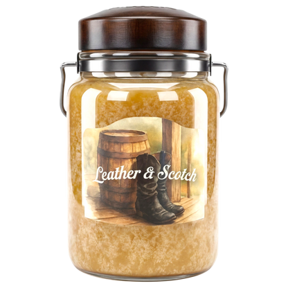 Leather & Scotch 26 oz Candle