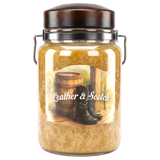Leather & Scotch 26 oz Candle