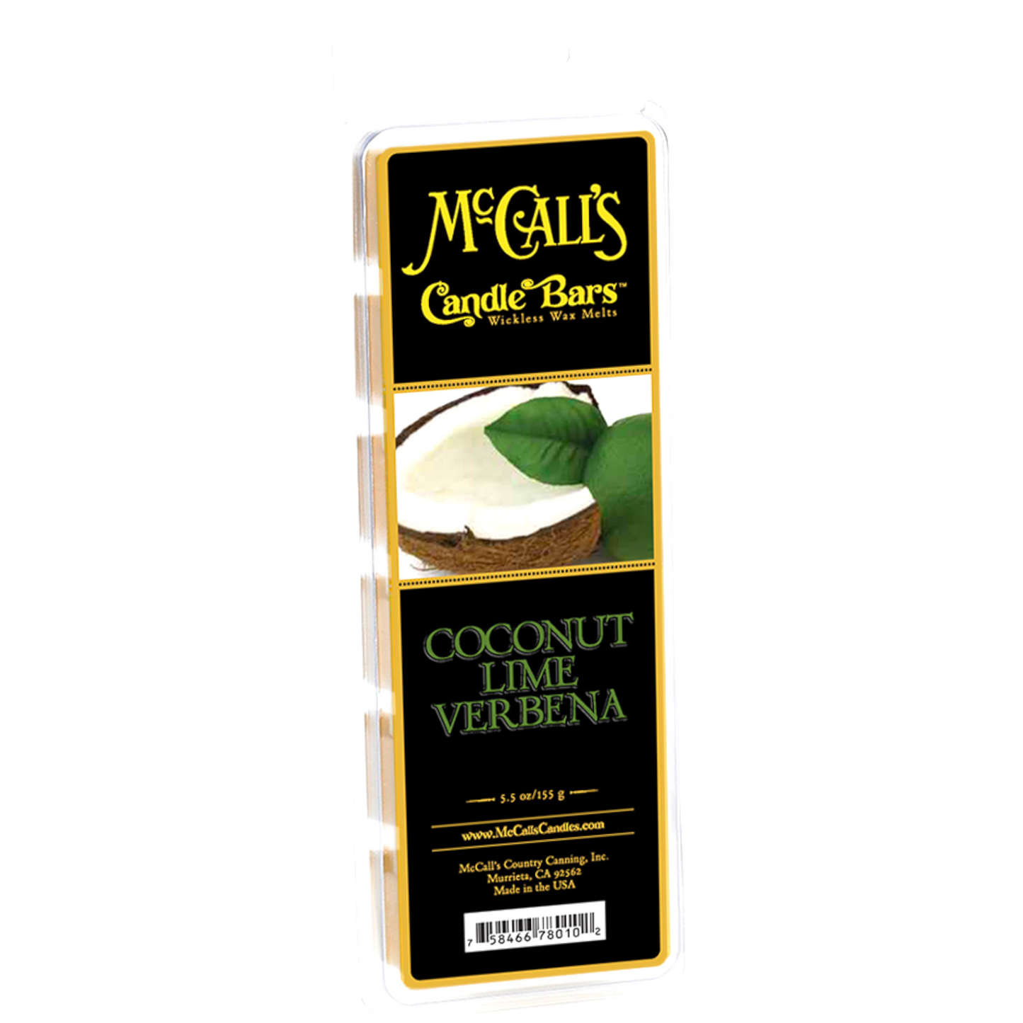 Coconut Lime Verbena 5.5 oz Wax Melt
