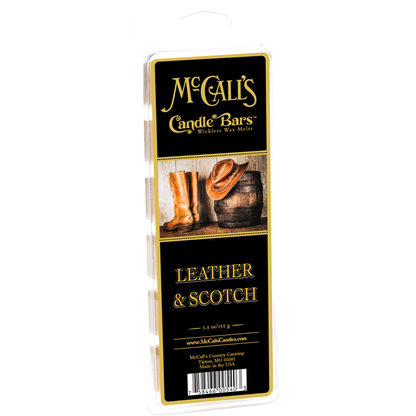 Leather & Scotch 5.5 oz Wax Melt