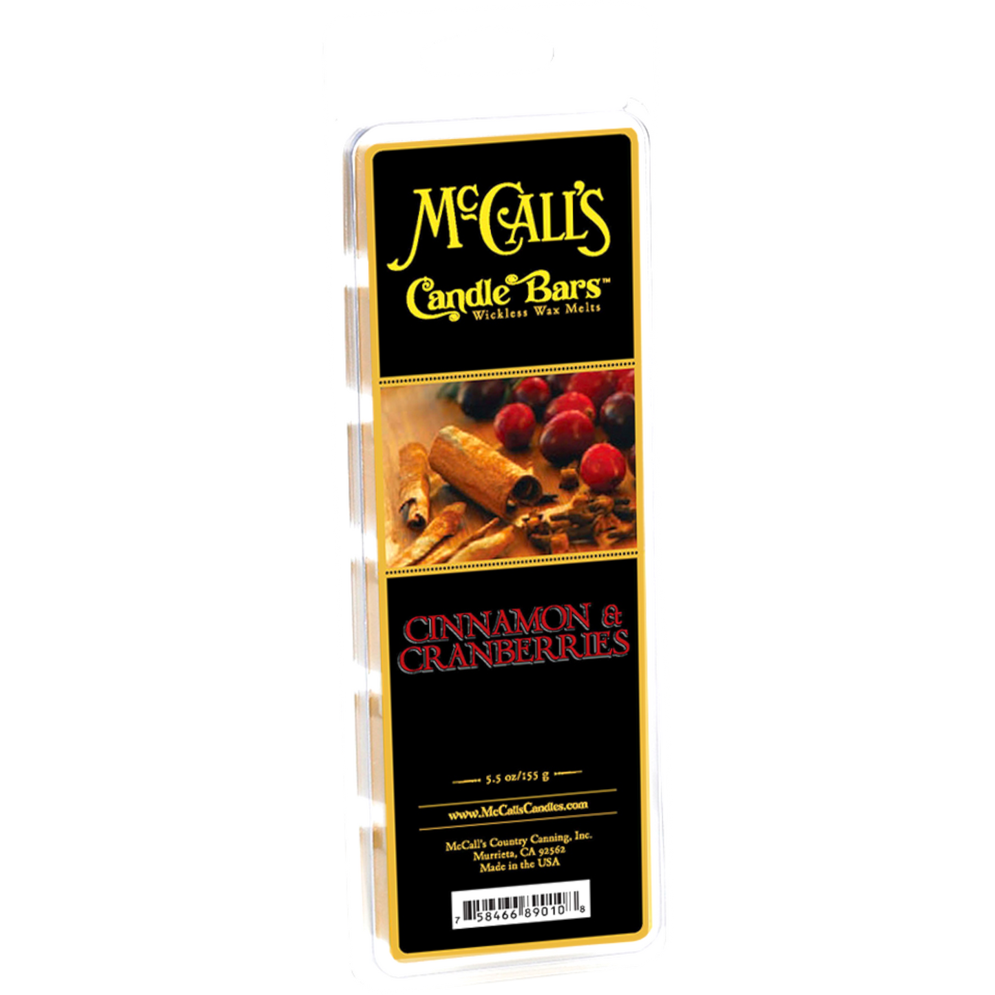 Cinnamon & Cranberries 5.5 oz Wax Melt