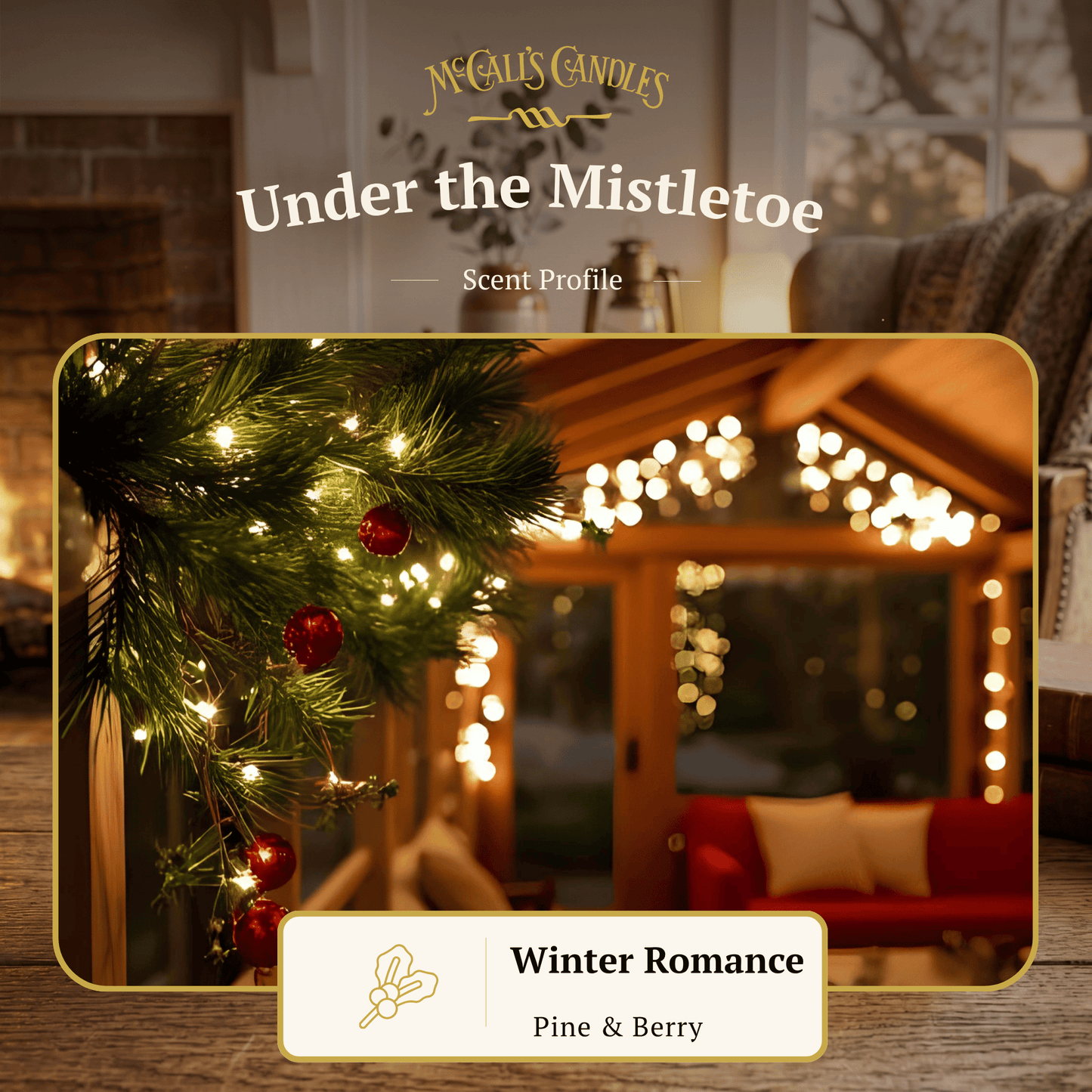 Under the Mistletoe 16 oz Candle