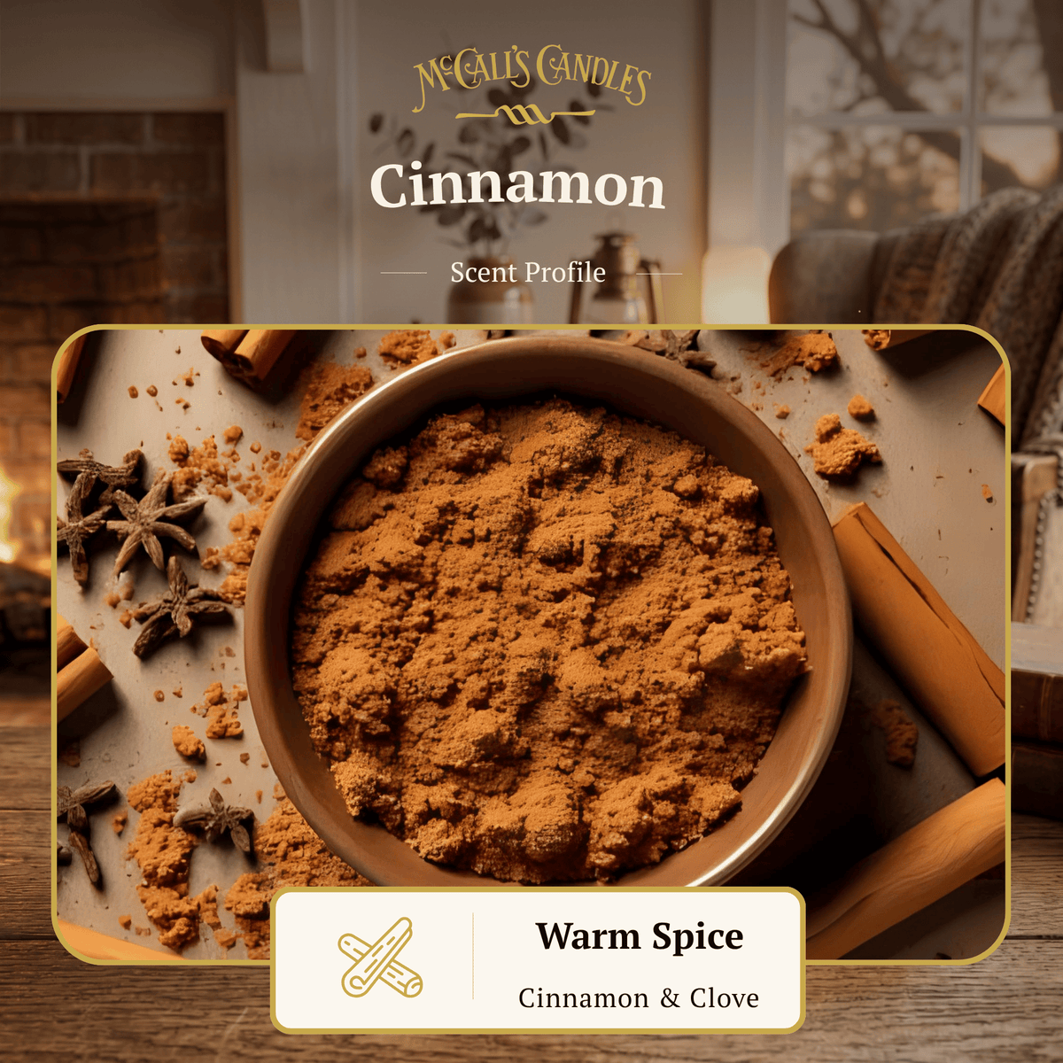 Cinnamon 16 oz Double Wick Candle