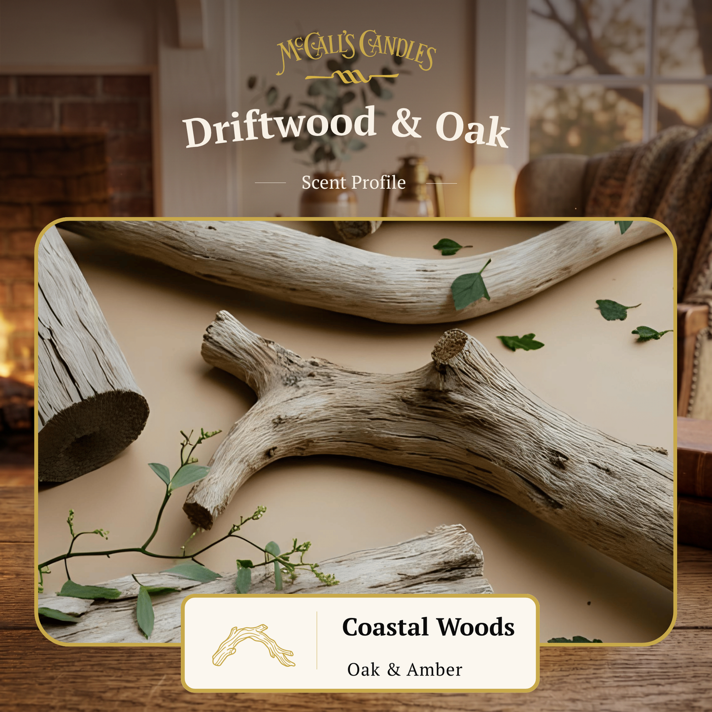 Driftwood & Oak 16 oz Candle