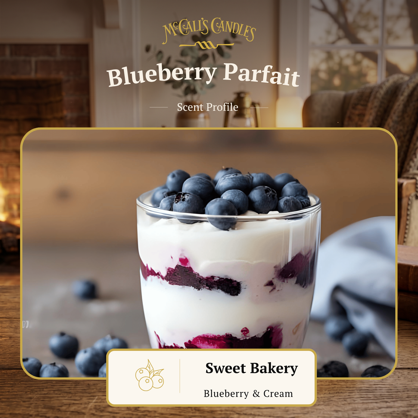 Buttons-BOX of 36-BLUEBERRY PARFAIT