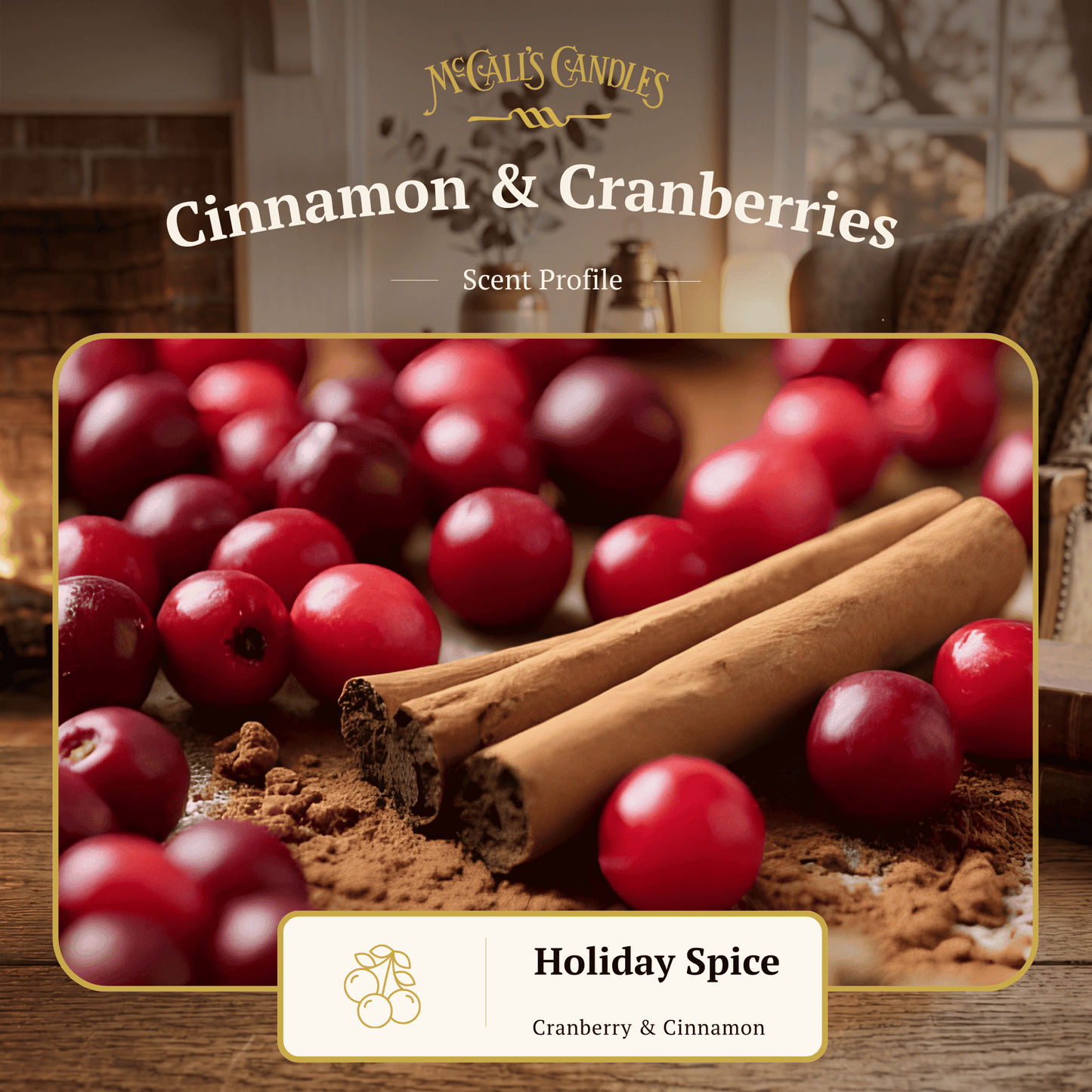 Cinnamon & Cranberries 4 oz Reed Diffuser